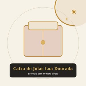 Caixa de Joias Lua Dourada